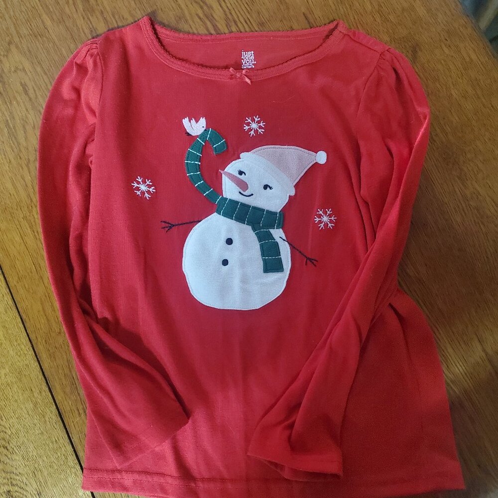 Carters Snowman shirt